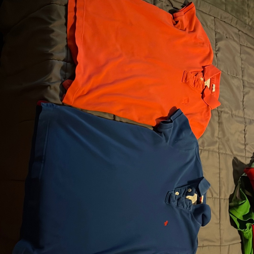 Ambercrombi and fitch polos red/ pink and blue great condition great material